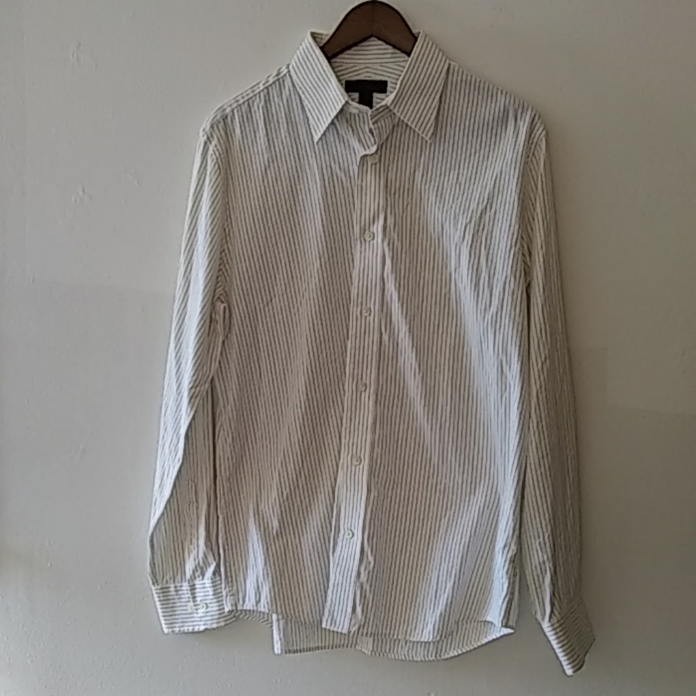 Express Men's Striped Dress Shirt